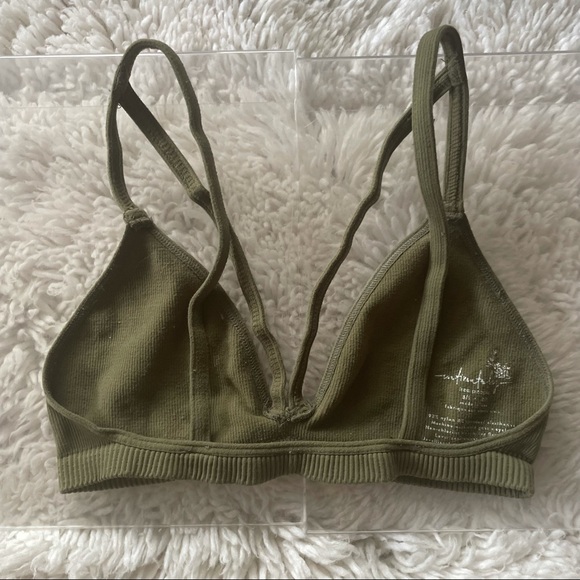 Free People | Matcha Green Strappy Bralette Size Small - Picture 3 of 5